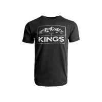 KINGS CAMO Men's Peak Heather Graphite Tee (KSW254-HGP)