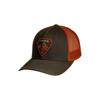 KINGS CAMO Dark Loden/Jaffa Orange Arrowhead Patch Hat (115-DL/JO-AH)