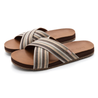 FEELGOODZ Women's Zensole Cascades Natural Rubber Strap Slide Sandals (ZLECSD)