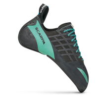 SCARPA Womens Instinct Black/Aqua Climbing Shoes (70036/002-BlkAqua)