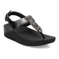 FITFLOP Womens Fino Crystal-Mix T-Strap Sandals (JJ3)