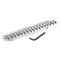 EVOLUTION GUN WORKS For Browning A-Bolt Long Action 0 MOA Picatinny Silver Rail Scope Mount (43110)