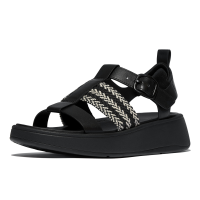 FITFLOP Women's F-Mode V-Weave/Leather Fisherman Sandals (E4V)
