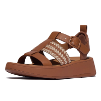 FITFLOP Women's F-Mode V-Weave/Leather Fisherman Sandals (E4V)