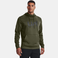 UNDER ARMOUR Men's Armour Fleece Hunt Logo OD Green / Black Hoodie (1375114-390)