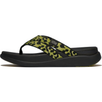 FITFLOP Women's F-Mode Go Leopard Webbing Strappy Flip-Flops (E6N)