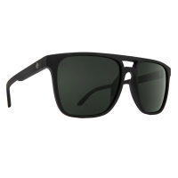 SPY Czar Sunglasses with Soft Matte Black Frame and Happy Gray Green Lens (673526973863)