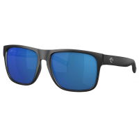 COSTA DEL MAR Men's Spearo XL Matte Black/Blue Mirror Polarized Sunglasses (06S9013-90130559)