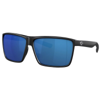 COSTA DEL MAR Men's Rincon Black/Blue Mirror Polarized Sunglasses (06S9018-90183763)