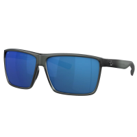 COSTA DEL MAR Men's Rincon Matte Smoke Crystal/Blue Mirror Polarized Sunglasses (06S9018-90181563)