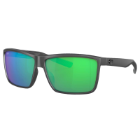 COSTA DEL MAR Men's Rinconcito Matte Gray/Green Mirror Polarized Sunglasses (06S9016-90161260)