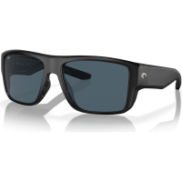 COSTA DEL MAR Men's Taxman Matte Black/Gray 580p Polarized Sunglasses (06S9116-91160659)