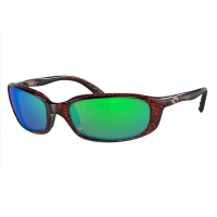 COSTA DEL MAR Men's Brine Tortoise/Green Mirror Polarized Sunglasses (06S9017-90170659)