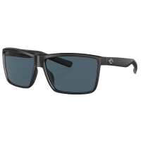 COSTA DEL MAR Men's Rinconcito Matte Black/Gray Polarized Sunglasses (06S9016-90160260)
