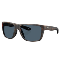 COSTA DEL MAR Men's Broadbill II Matte Tortoise/Gray 580P Polarized Sunglasses (06S9120-91200858)