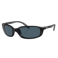 COSTA DEL MAR Men's Brine Matte Black/Gray Polarized Sunglasses (06S9017-90170359)