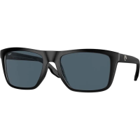 COSTA DEL MAR Men's Mainsail Matte Black/Gray 580p Polarized Sunglasses (06S9107-91070855)