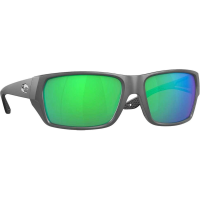 COSTA DEL MAR Men's Tailfin Matte Gray/Green Mirror 580p Polarized Sunglasses (06S9113-91131160)