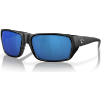 COSTA DEL MAR Men's Tailfin Matte Black/Blue Mirror 580p Polarized Sunglasses (06S9113-91130860)