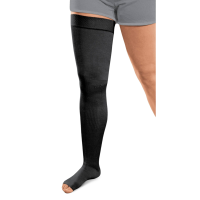 READYWRAP ExoStrong Thigh High 20-30 mmHg Open Toe Stockings w/ Silicone Top