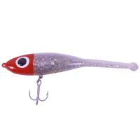 PAUL BROWN Devil Red Head/White Back/Silver Glitter Soft Bait (DEV-22)