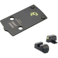 NIGHT FISION NF 507k to Springfield Hellcat Optic Plate with Tritium Ylw Front Sight Combo (SPR-OPBS-507K-HC-YGZX)