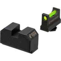 NIGHT FISION Green Front Optic Height Fiber Optic Sight Set for Glock 17/19/45/48 with RMR/507c/SRO (GLK-001-330-353-GFZX)