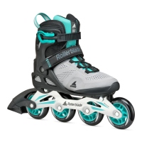ROLLERBLADE Women's Macroblade 80 Gray/Teal Blue Inline Skates (86B0751460HF01)