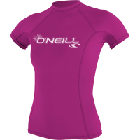 O'NEILL Women's Basic 50+ S/S Fox Pink Rash Guard (3548-173)