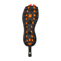 KORKERS Unisex All Terrain Studded Rubber Lug Black/Orange Sole (OA3025)