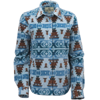 OUTBACK TRADING Women's Skylar Fleece Blue Big Shirt (40387-BLU)