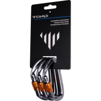 C.A.M.P. Gun Metal 3 Pack Orbit Lock Carabiner (293002)