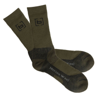 BANDED Base Midweight Calf Length Merino Wool Hunter Green Socks (B1240004-OT)