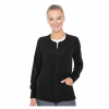MED COUTURE Womens Zip Front Warm Up Jacket