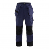 BLAKLADER 1680 Navy Blue/Black Heavy Worker Pants (168013808999)