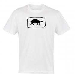 Turtle Fur Logo Kids Cotton T-Shirt White