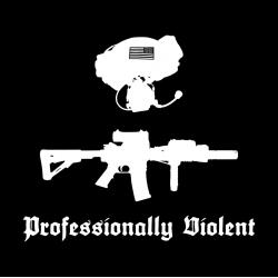 Professionally Violent Sticker