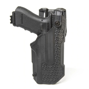 Blackhawk T-Series L3D Light-Bearing Red Dot Right Hand Duty Holster - Basketweave - Fits Glock 17/19/22/23 with TLR 7/8 - Blackhawk
