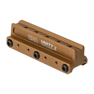 Unity Tactical, FAST, Red Dot Mount, 2.05 Optical Height, Compatible with ACOG/VCOG Footprints, Anodized Finish, Flat Dark Earth