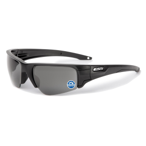 ESS Crowbar Glasses - Black with Polarized Mirrored Gray Lens