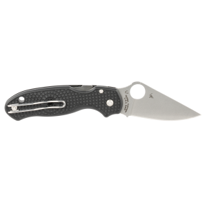 Spyderco Para 3 Lightweight Folding Knife 2.93 Plain Satin Clip Point Blade with Reversible Pocket Clip