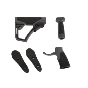 Daniel Defense AR15 Collapsible Buttstock  Pistol Grip  & Vertical Foregrip Combo Kit (Tornado Gray)