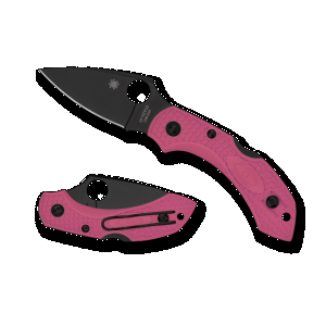 Spyderco Dragonfly 2 Folding Knife Drop Point Pink - Compact Blade for Versatile Use - C28FPPNS30VBK2