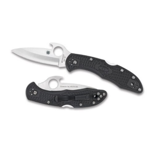 Spyderco Delica Folding Knife - 2.9 Plain Drop Point Blade with Bottle Opener