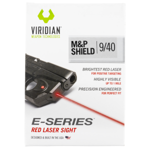 Viridian Weapon Technologies E-Series, Red Laser, Fits Smith & Wesson Shield 9/40, Black