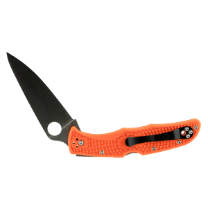Spyderco Endura 4 Drop Point Lightweight Folding Knife, 3.75", Orange - C10FPOR