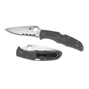 Spyderco Endura 4 Lightweight Folding Knife Drop Point Green - Durable, Lightweight and Reliable Handle - C10PSFG