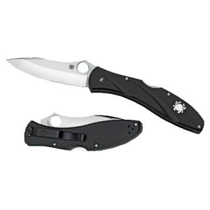 Spyderco C66PBK3 Centofante 3  3.13 VG-10 Stainless Steel Drop Point FRN Black Handle