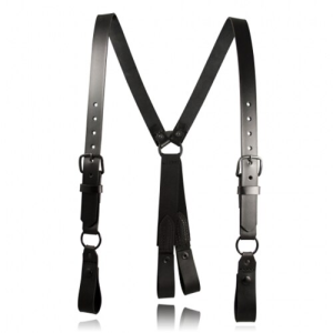 Boston Leather Police Leather Suspenders - Boston Leather