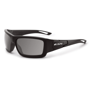 ESS Credence Glasses - Matte Dark Gray with Mirrored Blue Lens